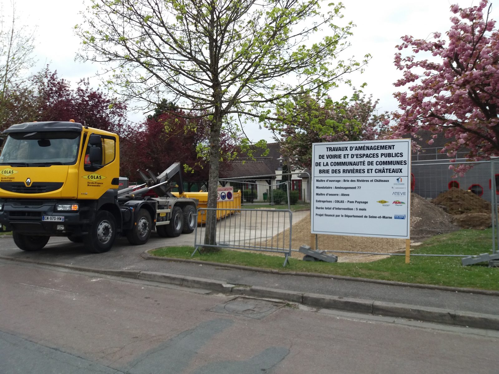 Démarrage des chantiers - avril 2017