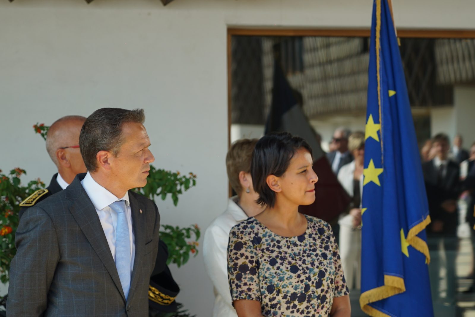 Une inauguration en présence de Madame la Ministre de l'Education et de Monsieur le Maire